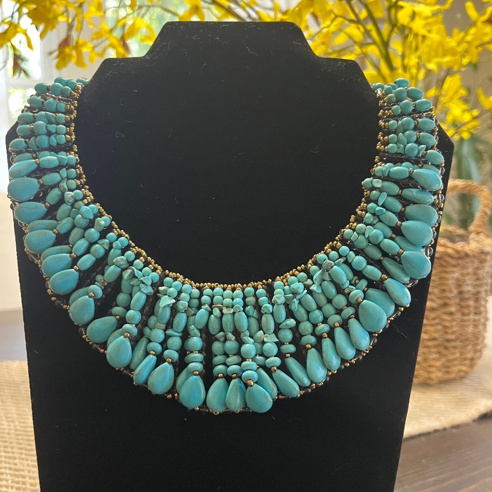 Turquoise statement necklace/choker